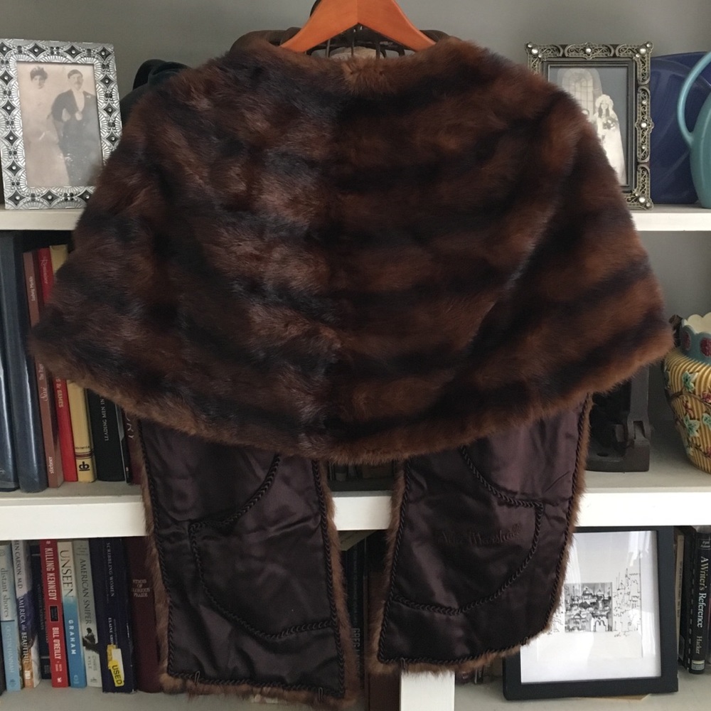 Vintage 1950’s Siberian Fur Store Mink Stole/Shaw - Picture 3 of 8